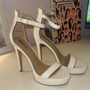 Elegant white High Heel Sandals